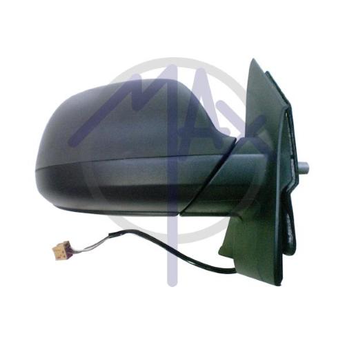 SPECCHIO RETROVISORE ELETTRICO VOLKSWAGEN TRANSPORTER T5 10>15 DX NERO TE(VETRO SINGOLO)5PIN