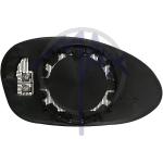 VETRO SPECCHIO RETROVISORE BMW SERIE 1 E87 DAL 2004 - BMW SERIE 3 E90/E91/E93 DAL 2005 SINISTRO CON PIASTRA TERMICO ASFERICO BLU