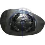 VETRO SPECCHIO RETROVISORE FIAT GRANDE PUNTO DAL 2005 - PUNTO DAL 2012 - PUNTO EVO DAL 2009 - 500 DAL 2007 - ALFA ROMEO 4C DAL 2013 SINISTRO CON PIASTRA