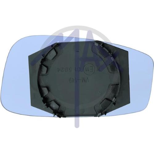 VETRO SPECCHIO RETROVISORE FIAT STILO DAL 2001 - IDEA DAL 2003 - LANCIA MUSA DAL 2004 SINISTRO CON PIASTRA ASFERICO