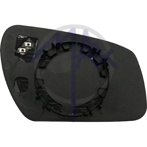 VETRO SPECCHIO RETROVISORE FORD FOCUS - FIESTA DAL 2005 AL 2008 - C-MAX DAL 2003 - MONDEO DAL 2003 - FUSION DAL 2005 SINISTRO CON PIASTRA TERMICO ATTACCO TONDO