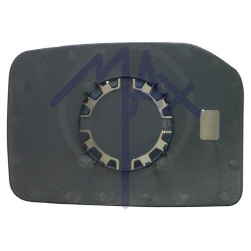 VETRO SPECCHIO RETROVISORE FORD TRANSIT DAL 2000 AL 2013 DESTRO SUPERIORE CON PIASTRA