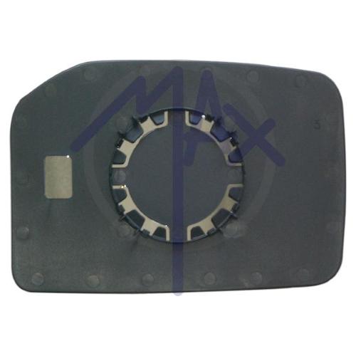 VETRO SPECCHIO RETROVISORE FORD TRANSIT DAL 2000 AL 2013 SINISTRO SUPERIORE CON PIASTRA