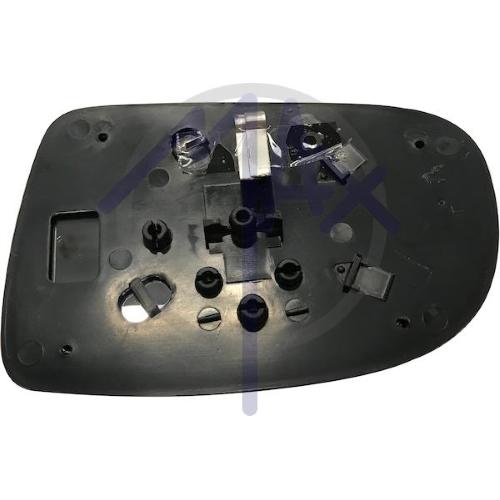 VETRO SPECCHIO RETROVISORE OPEL CORSA C DAL 2000 AL 2006 DESTRO CON PIASTRA