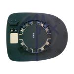 VETRO SPECCHIO RETROVISORE RENAULT CLIO DAL 2009 - MODUS-GRAND MODUS DAL 2008 - TWINGO DAL 2012 DESTRO ASFERICO CON PIASTRA