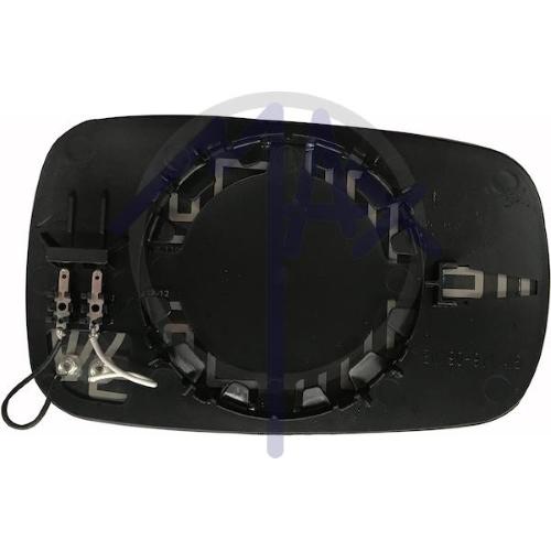 VETRO SPECCHIO RETROVISORE RENAULT MEGANE DAL 2003 - CLIO DAL 2005 SINISTRO CON PIASTRA TERMICO ASFERICO