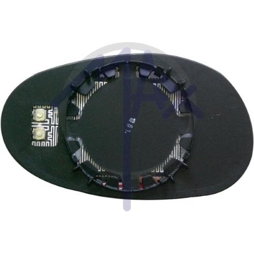 VETRO SPECCHIO RETROVISORE SMART FORTWO DAL 1998 AL 2007/ROADSTER SINISTRO CON PIASTRA TERMICA