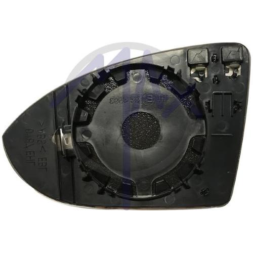 VETRO SPECCHIO RETROVISORE VOLKSWAGEN GOLF DAL 2012 AL 2020 DESTRO TERMICO CON PIASTRA