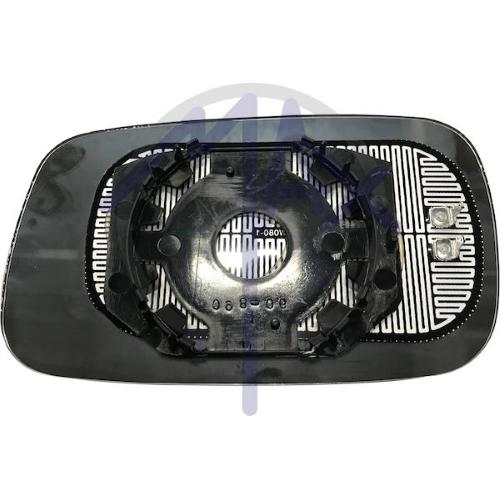 VETRO SPECCHIO RETROVISORE VOLKSWAGEN PASSAT DAL 1988 AL 1996 - CADDY DAL 1996 AL 2004 - SEAT INCA DAL 1995 DESTRO CON PIASTRA TERMICO