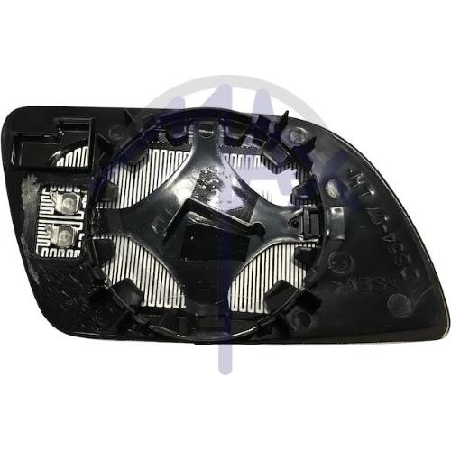 VETRO SPECCHIO RETROVISORE VOLKSWAGEN POLO DAL 2002 AL 2005 SINISTRO CON PIASTRA TERMICO ASFERICO