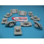 MOLLA OPEL ASTRA'98/ZAFIRA'99 FISSAGGIO MODANATURE PORTE LATERALI 