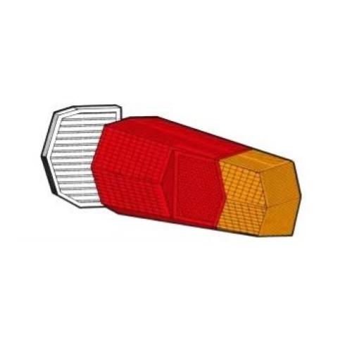 LENTE TRASPARENTE FANALE POST/DX=SX PER CITROEN DYANE DAL 1967 MOD. CON TARGA