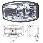 FARO FARETTO FENDINEBBIA UNIVERSALE H7 C/LUCE DI POSIZIONE A LED 24V
