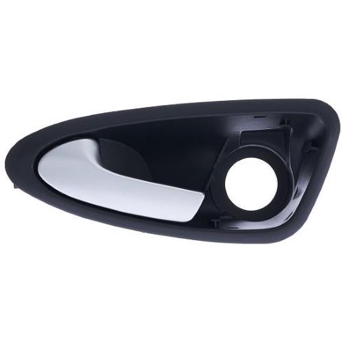 MANIGLIA APRIPORTA INTERNA ANT SX PER SEAT IBIZA 2008-2012 NERA C/LEVA ARGENTO C/FORO