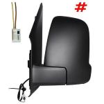 SPECCHIO RETROVISORE ELETTRICO MERCEDES SPRINTER DAL 2018 DX NERO C/FANA TERM 7PIN
