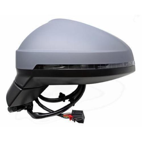 SPECCHIO RETROVISORE ELETTRICO AUDI A4 15 DESTRO VERNICIABILE C/FANALINO BLIS 8 PIN