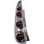 KIT TUNING 2 FANALI POSTERIORI FORD FIESTA 2002 5 PORTE MOD. LEXUS CROMATO