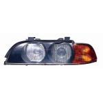 FARO FANALE PROIETTORE DX PER BMW SERIE 5 E39 1995-2000 C/LENTIC. XENON D2S-HB3 ARANCIO