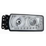FARO FANALE PROIETTORE DX PER IVECO STRALIS 2013> C/LUCE DIURNA A LED REG. MANUALE