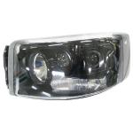 FARO FANALE PROIETTORE DX PER RENAULT TRUCK D WIDE 2013 MANUALE PARABOLA NERA