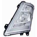 FARO FANALE PROIETTORE DX PER VOLVO TRUCK FH12 - FH13 - FH16 2013 MANUALE PARAB. CROMATA C/LUCE DIURNA A LED