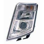 FARO FANALE PROIETTORE DX PER VOLVO TRUCK FH16 2008 MANUALE PARABOLA CROMATA A LED