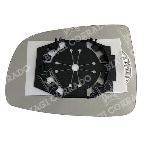 VETRO SPECCHIO RETROVISORE NISSAN NOTE DAL 2006 AL 2013 DESTRO TERMICO C/PIASTRA