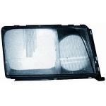 VETRO FARO FANALE PROIETTORE DX PER MERCEDES 124 1989>1993 CORNICE CROMATA