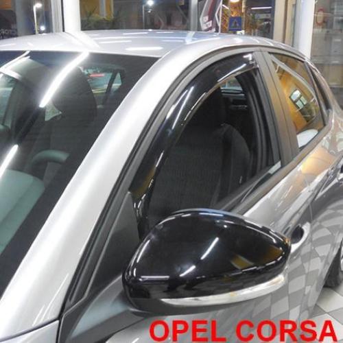 DEFLETTORI ARIA ANTITURBO OPEL CORSA 2019 - PEUGEOT 208 2019 - LANCIA YPSILON 2024 5P PORTE ANTERIORI OSCURATI