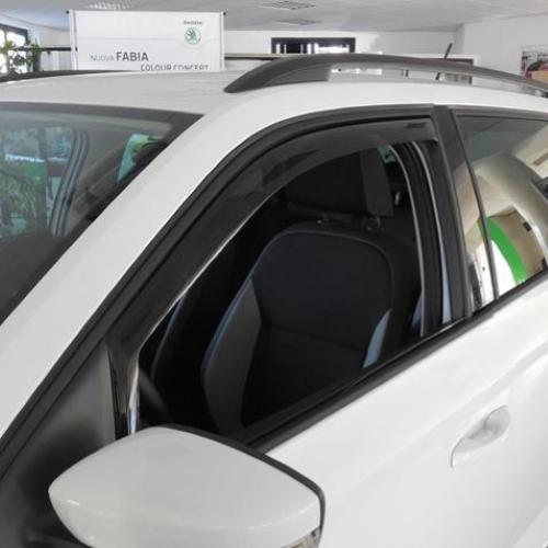 DEFLETTORI ARIA ANTITURBO SKODA FABIA DAL 2015 AL 2020 5P/SW PORTE ANTERIORI OSCURATI
