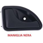 MANIGLIA APRIPORTA INTERNA ANT SX PER RENAULT TWINGO 93-07/KANGOO 97-08 IN PLASTICA NERA