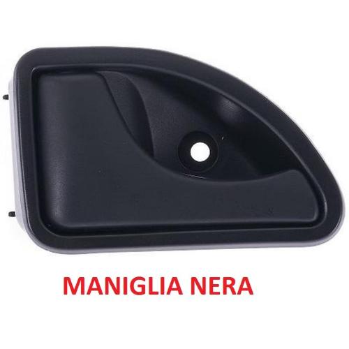 MANIGLIA APRIPORTA INTERNA ANT SX PER RENAULT TWINGO 93-07/KANGOO 97-08 IN PLASTICA NERA
