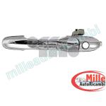 MANIGLIA PORTA ESTERNA ANT SX PER FIAT 500 2007-2015 CROMATA C/FORO BLOCCHETTO CHIAVE