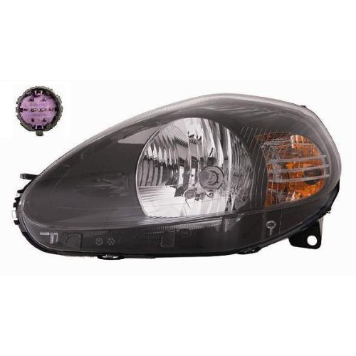 FARO FANALE PROIETTORE SX H4 C/MOTOR ELETT PER FIAT GRANDE PUNTO 2008> PARABOLA NERA