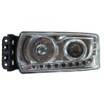 FARO FANALE PROIETTORE SX PER IVECO STRALIS 2013> C/LUCE DIURNA A LED REG. MANUALE C/CENTRALINA