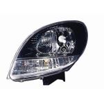 FARO FANALE PROIETTORE DX H4 IND DIREZ BIANCO PRED REG EL RENAULT KANGOO 2003> PARABOLA NERA