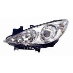 FARO FANALE PROIETTORE SX XENON D1S-H7 PRED REG ELETT PER PEUGEOT 307 2005>2007