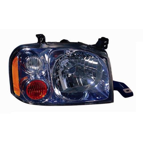 FARO FANALE PROIETTORE DX H4 PRED REG EL PER NISSAN NAVARA-KING CAB 2002>2004 PARABOLA NERO