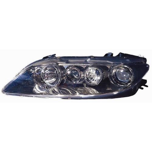 FARO FANALE PROIETTORE DX XENON H3-H1 C/MOTOR ELETT PER MAZDA 6 2005>2008 PARABOLA NERA