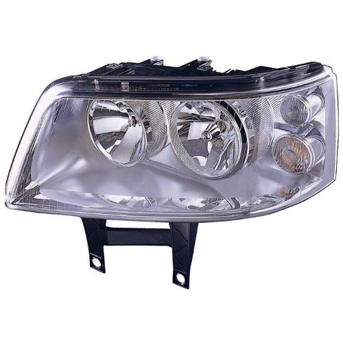 FARO FANALE PROIETTORE SX PER VOLKSWAGEN T5 2003>2009 H1-H7 2 PARABOLE