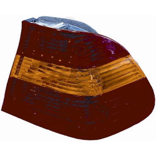 FANALE FANALINO POSTERIORE SINISTRO ESTERNO ARANCIO ROSSO SENZA PORTALAMPADA PER BMW SERIE 3 E46 DAL 2001