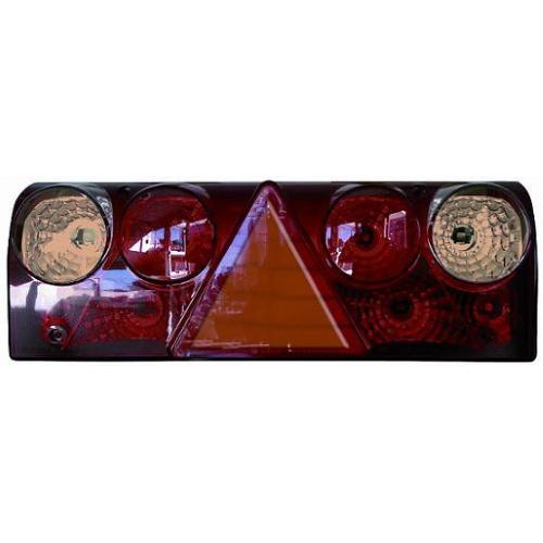 FANALE FANALINO POSTERIORE SX PER RIMORCHIO UNIVERSALE NEW DESIGN C/LUCE TARGA