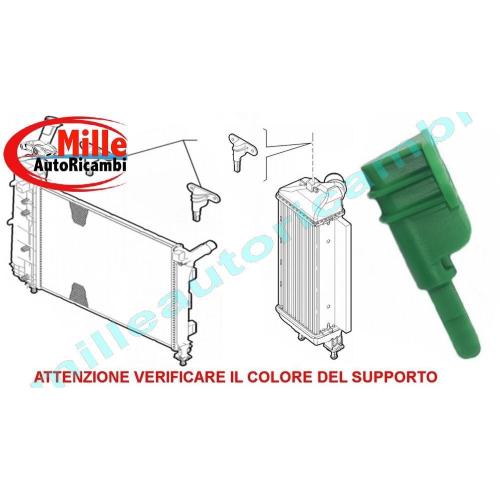 SUPPORTO RADIATORE/SCAMBIATORE CALORE FIAT PANDA 2012 0,9/1,3JTD POP/EASY VERDE