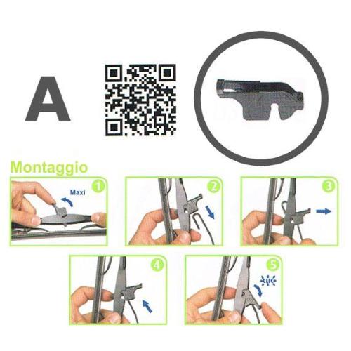 VM216 KIT SPAZZOLE TERGICRISTALLI ALFA ROMEO 147'00 'VM216' VALEO SILENCIO (SOSTIT 550+410)