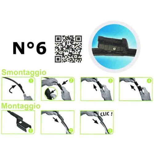 VM344 KIT SPAZZOLE TERGICRISTALLI SILENCIO X-TRM (MM 555+555) EX VM343