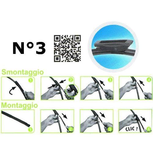 VM392 KIT SPAZZOLE TERGICRISTALLI CITROEN DS3'09/MEGANE'09 SOSTITUITO CON 'VF322' VALEO SILENCIO XTRM