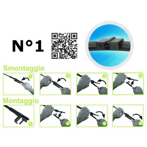 VM411 KIT SPAZZOLE TERGICRISTALLI SILENCIO X-TRM (MM 650+420)