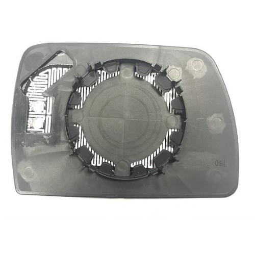 VETRO SPECCHIO RETROVISORE BMW X3 E83 DAL 2006 AL 2010 DESTRO TERMICO AZZURRATO C/PIASTRA