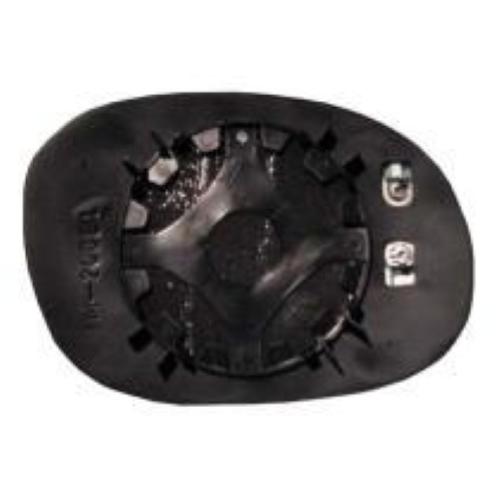 VETRO SPECCHIO RETROVISORE PEUGEOT 206 DAL 1998 - CITROEN XSARA PICASSO DAL 2000 DESTRO CON PIASTRA TERMICO CONTATTI LATERALI