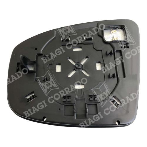 VETRO SPECCHIO RETROVISORE NISSAN PATHFINDER'12/MURANO'08 SINISTRO CON PIASTRA TERMICO ATTACCO RETTANGOLARE